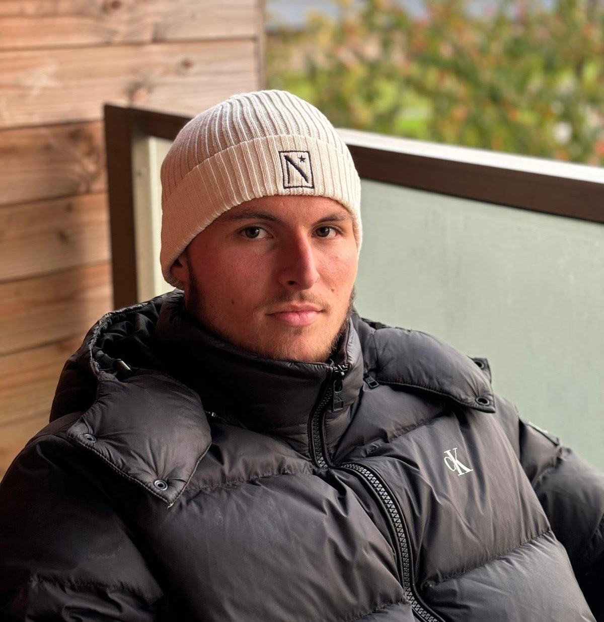 Bonnet Castro Ivory et Navy