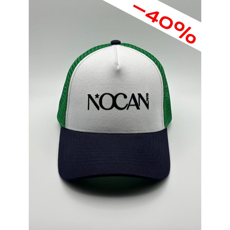 Casquette Broadway Navy, Blanc et Vert Clair