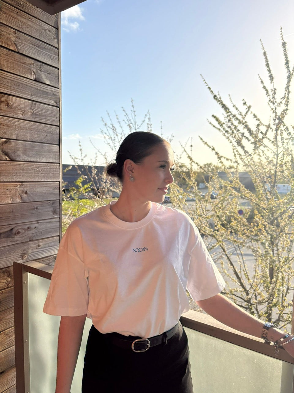 T-Shirt  Oversize Blanc "Paris"