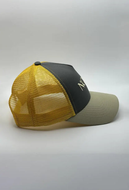Casquette Soho Gris Pierre, Beige Galet et Orange clair