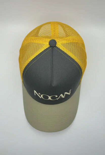 Casquette Soho Gris Pierre, Beige Galet et Orange clair