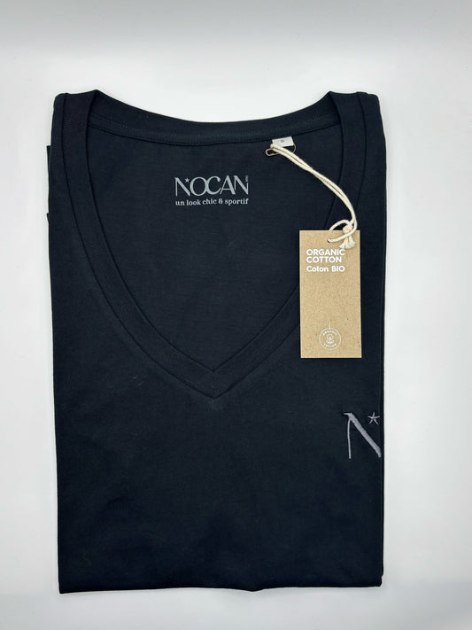 T-Shirt Femme Noir "Le Nocturne"