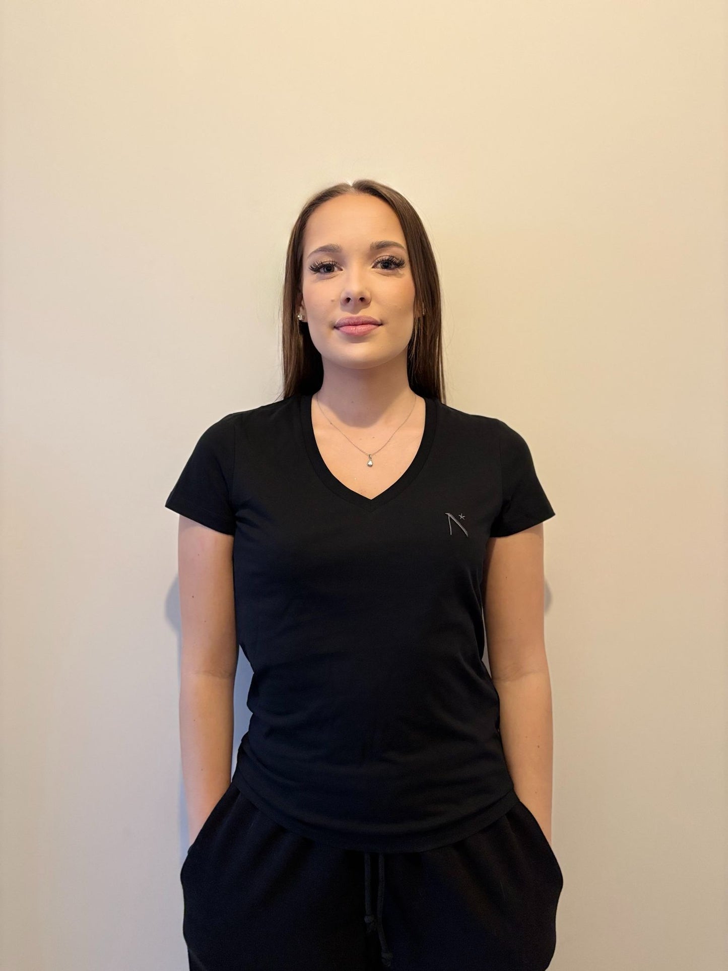 T-Shirt Femme Noir "Le Nocturne"